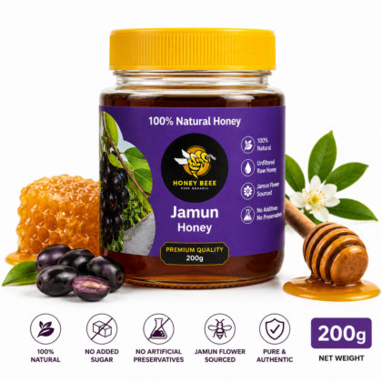Honey Beee Jamun Honey – 100% Natural Pure Jamun Flower Honey Jar