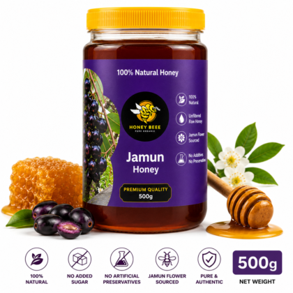 Honey Beee Jamun Honey – 100% Natural Pure Jamun Flower Honey Jar