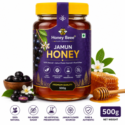 Honey Beee Jamun Honey – 100% Natural Pure Jamun Flower Honey Jar