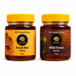 Honey Beee Premium Duo | Small Bee + Wild Forest Honey Combo